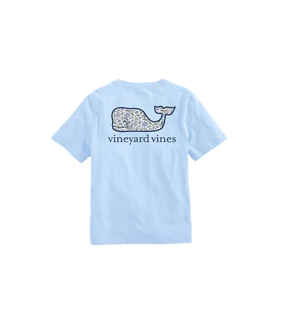 OUTLET Girls' Anegada Whale Short-Sleeve Pocket Tee