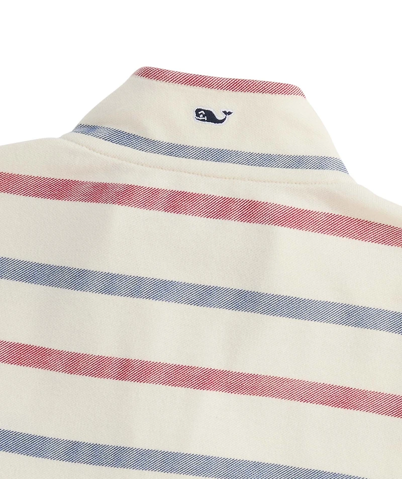 OUTLET Boys' Stripe Broadfield Quarter-Zip