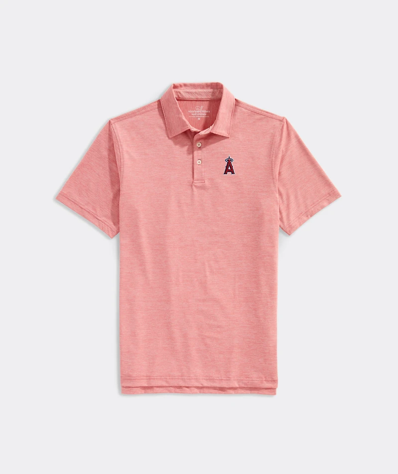 Los Angeles Angels Destin Stripe Sankaty Polo