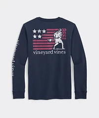 Boys' USA Lacrosse Long-Sleeve Pocket Tee