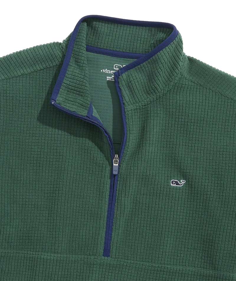 OUTLET Grid Fleece Quarter-Zip