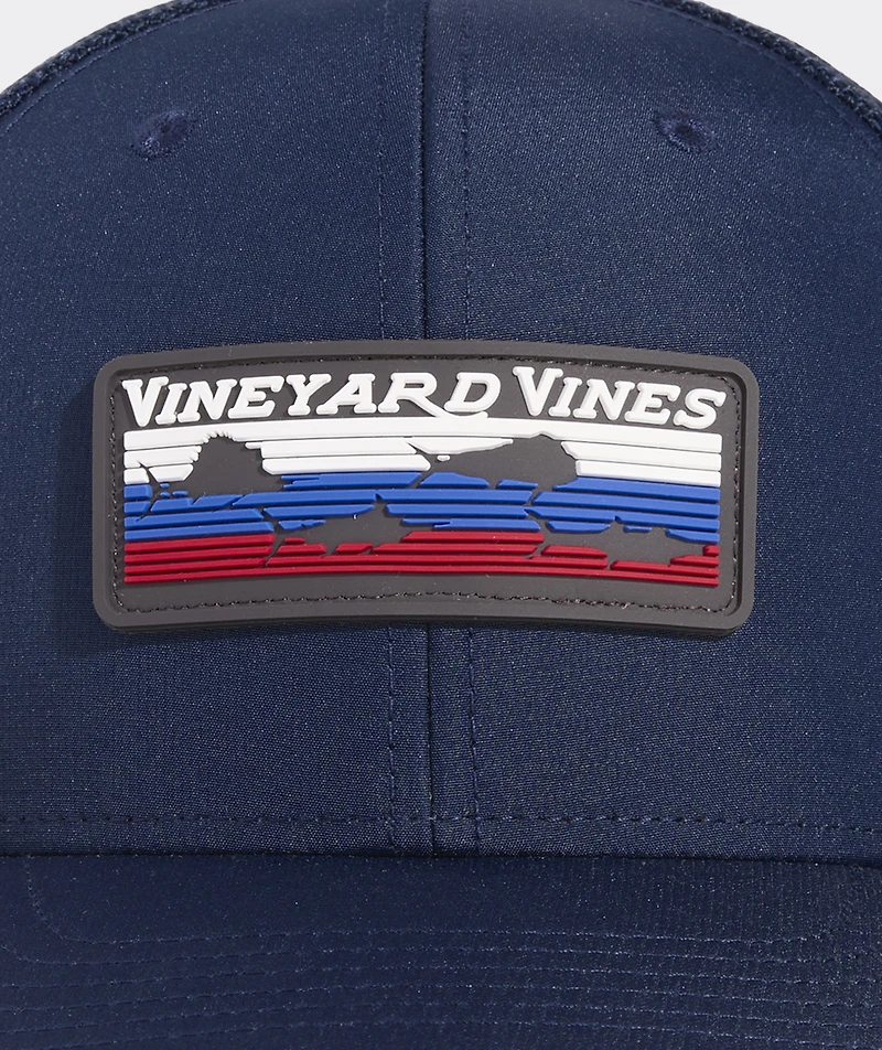 Retro Fish Rubber Patch Trucker Hat
