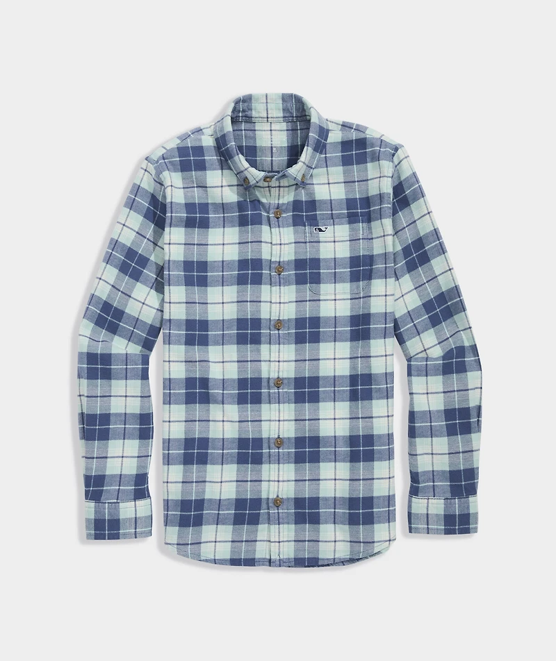 Boys' Muskeget Plaid Vineyard Flannel Shirt