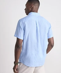 Surfside Solid Linen Short-Sleeve Shirt