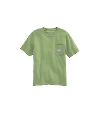 OUTLET Girls' Tiny Diamond Whale Short-Sleeve Pocket Tee