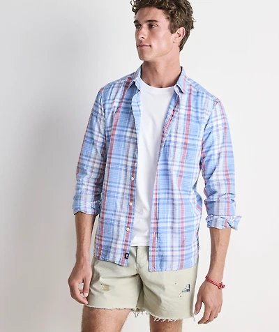 Rockland Plaid Cotton Madras Shirt