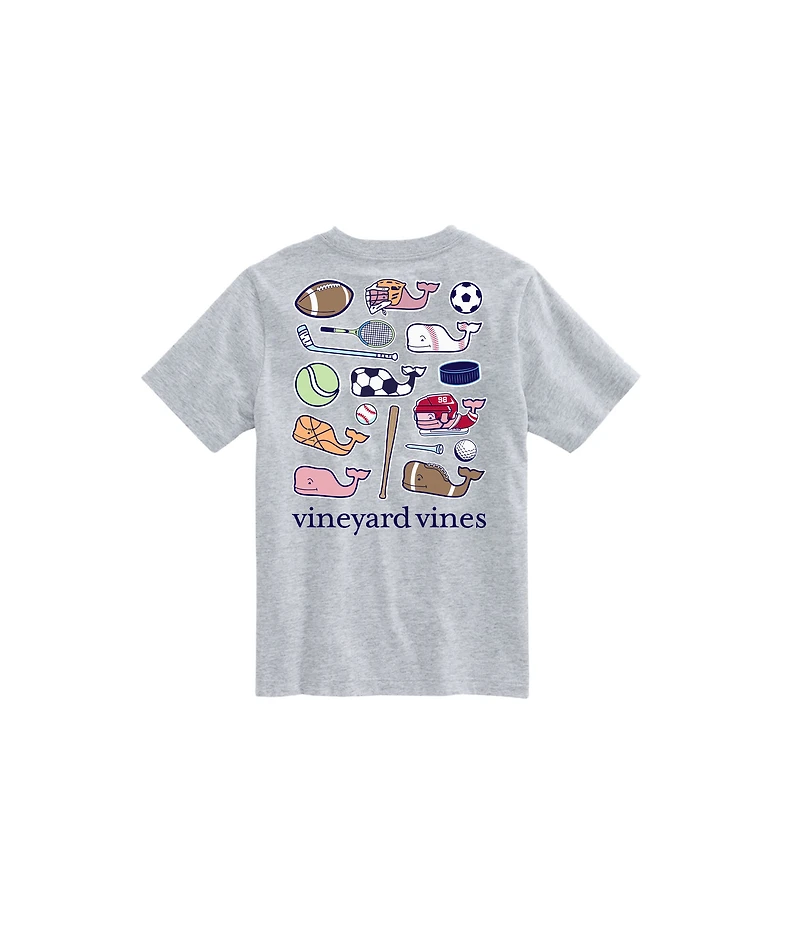 OUTLET Kids' Multi Sports Sticker Short-Sleeve Tee