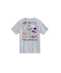 OUTLET Kids' Multi Sports Sticker Short-Sleeve Tee