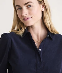 Corduroy Popover Shirt
