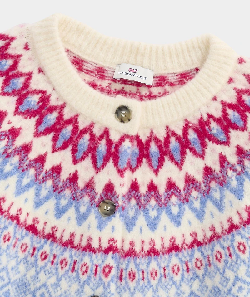 Girls Fair Isle Cardigan