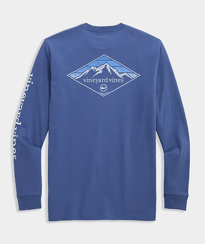 Winter Scene Logo Long-Sleeve Pocket Tee