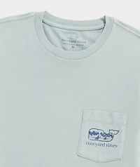 Drift Dye Surf Palm Sail Whale Short-Sleeve Pocket Tee