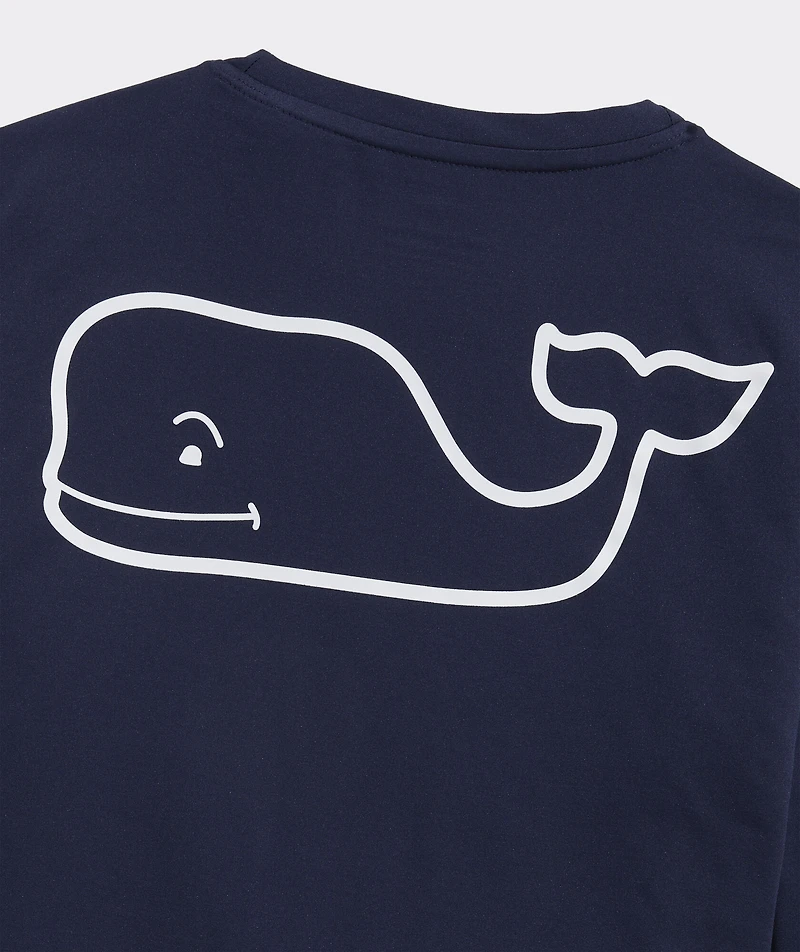 Boys' Long-Sleeve Whale Harbor Sun Performance Tee