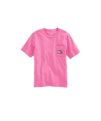 OUTLET Girls' Glitter Cheerleader Whale Short-Sleeve Pocket Tee
