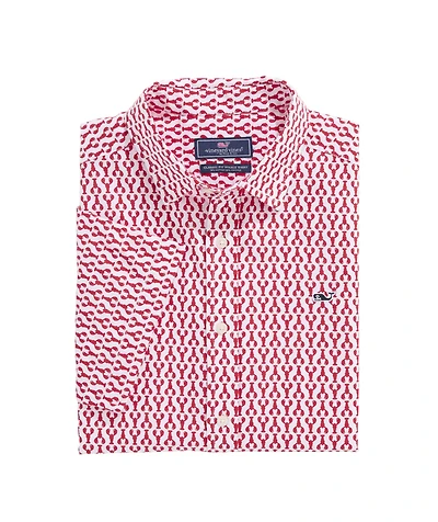 OUTLET Boys' Micro Lobsters Short-Sleeve Whale Shirt
