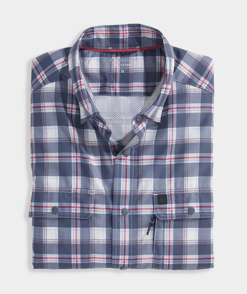 Markoe Plaid Performance Harbor Shirt