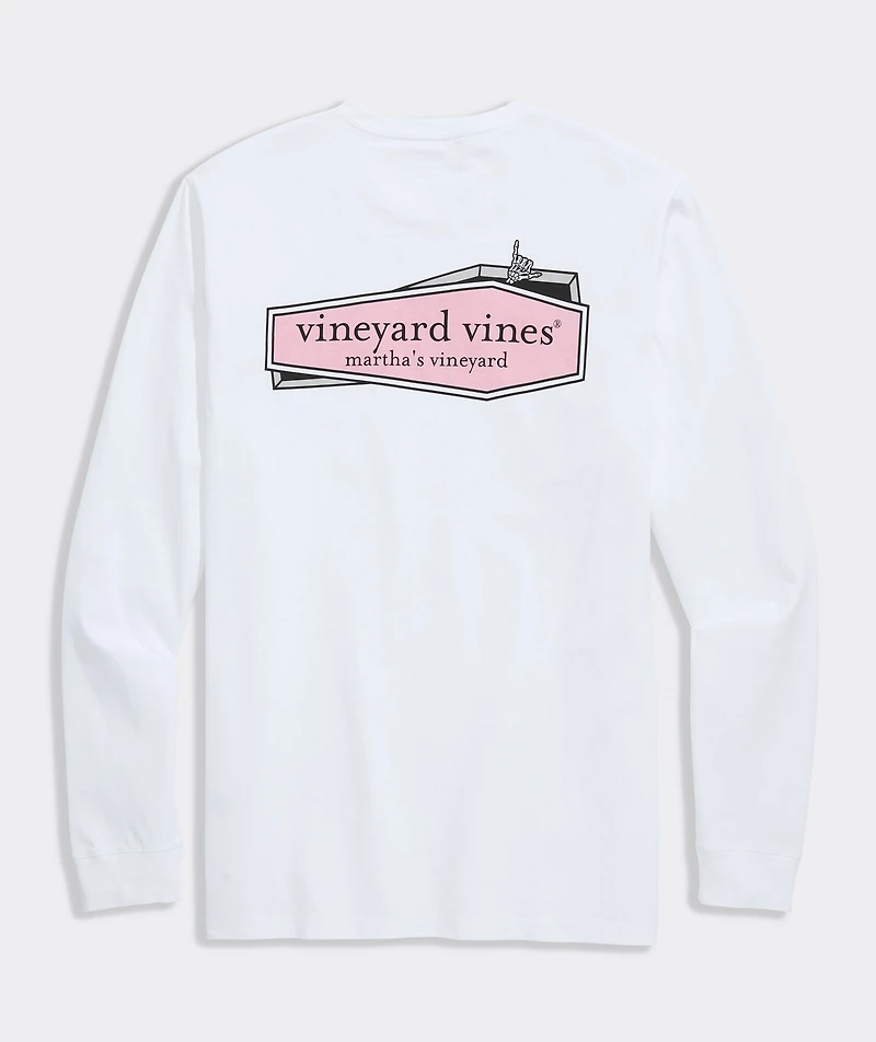 Logo Box Coffin Long-Sleeve Pocket Tee