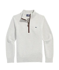 OUTLET Boys' Honeycomb Quarter-Zip Sweater