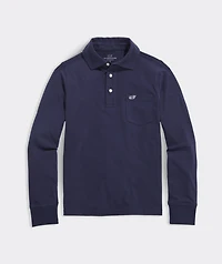 Boys' Long-Sleeve Surf Polo