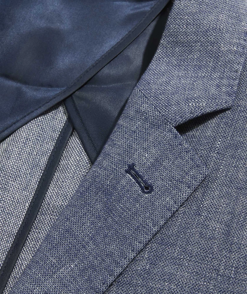 Cotton-Linen Indigo Blazer