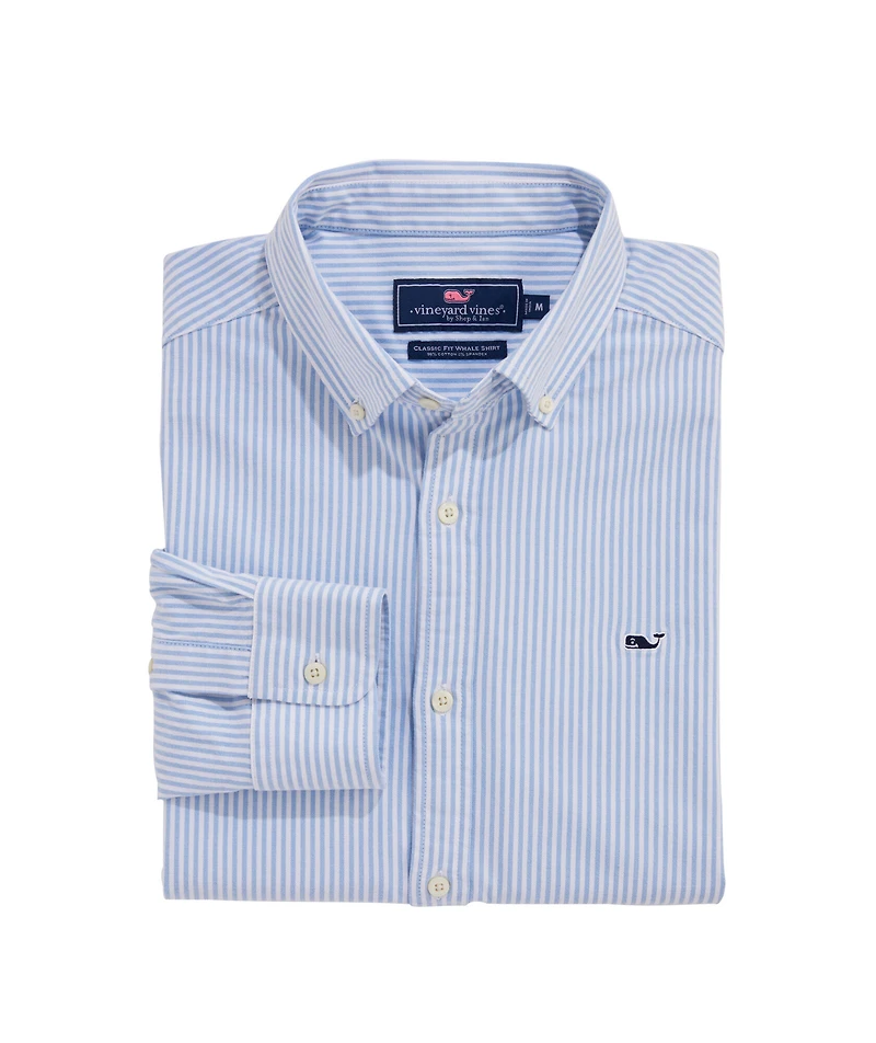 OUTLET Classic Fit Stripe Oxford Whale Shirt