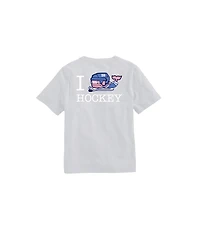 OUTLET Boys' I Whale Hockey Short-Sleeve Pocket Tee