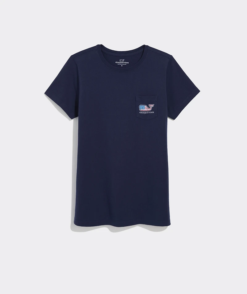 Flag Whale Short-Sleeve Pocket Tee