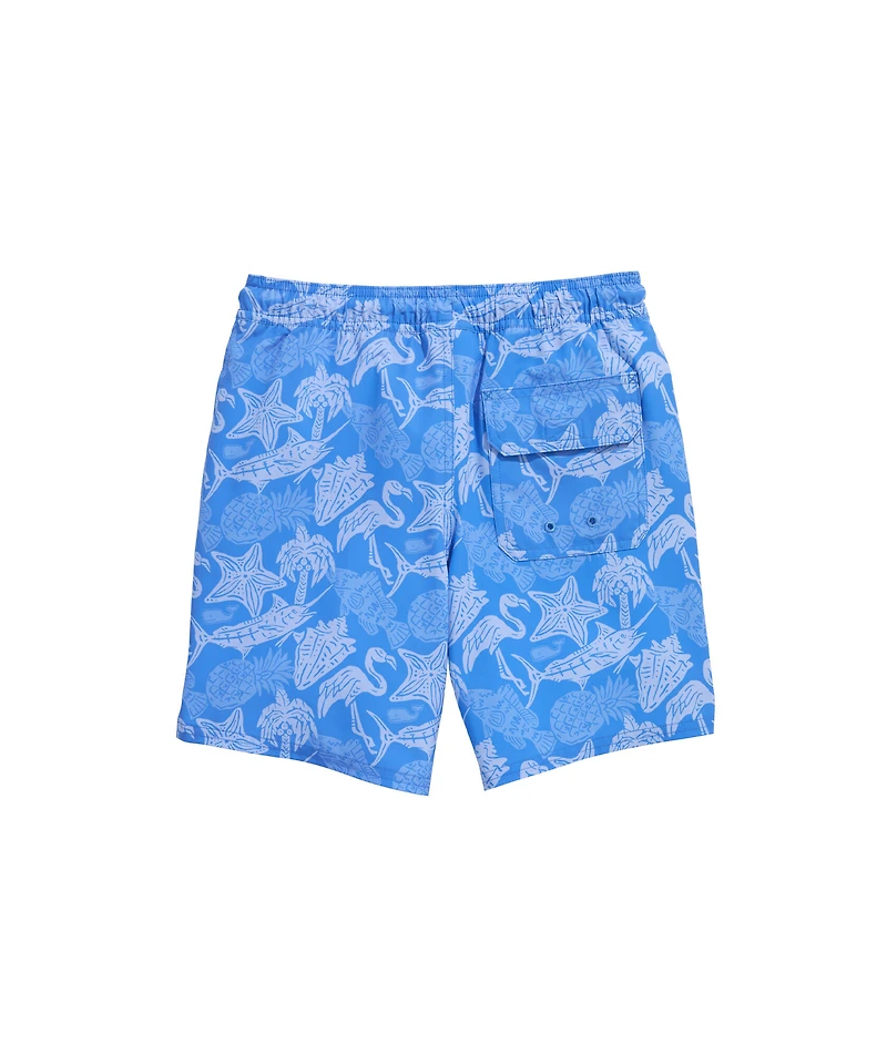 OUTLET Boys' Printed Chappy Swim Trunks