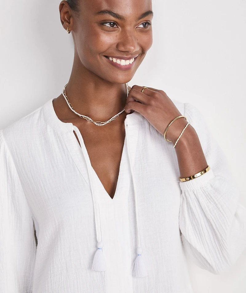 Carter Gauze Tiered Cover-Up