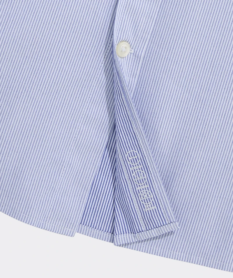 Commodore Stripe Performance Cotton Shirt