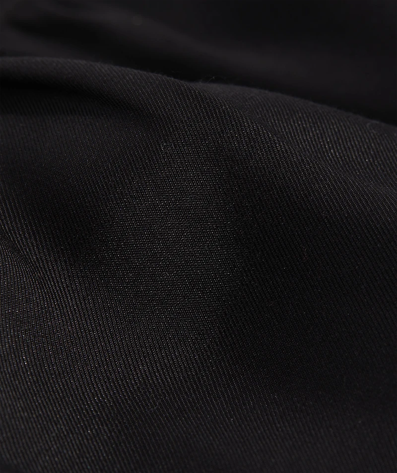Silk Twill Ruffle Collar Popover