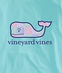 OUTLET Girls' Patchwork Whale Long-Sleeve Pocket Tee