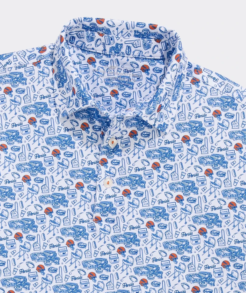 University of Florida Men's Printed Sankaty Polo