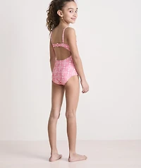 Girls' Tie Front One-Piece