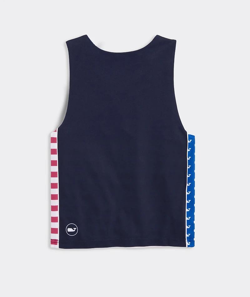 Boys' Reversible USA Whale Mesh Pinnie