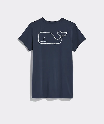 Women's Vintage Whale Short-Sleeve Pocket Tee