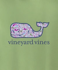 OUTLET Girls' Tiny Diamond Whale Short-Sleeve Pocket Tee