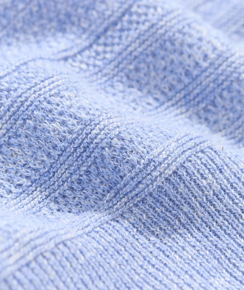 Linen Blend Sweater Polo