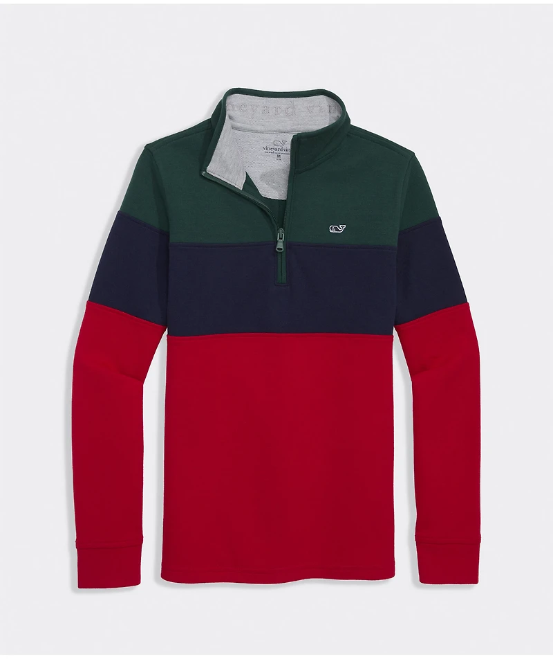 Boys' Tri-Color Blocked Saltwater Quarter-Zip