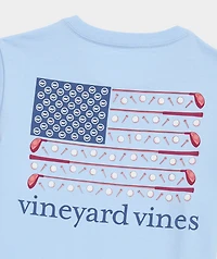 Boys' Americana Golf Flag Short-Sleeve Pocket Tee
