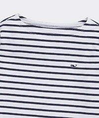 Girls' Jersey Boatneck Long-Sleeve Tee