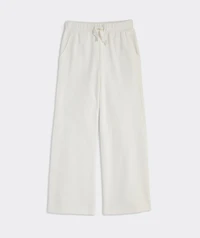 Girls' French Terry Wide Leg Sweatpant
