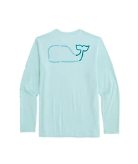 OUTLET Whale Outline Long-Sleeve Performance Tee