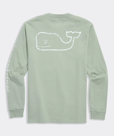 Vintage Whale Long-Sleeve Pocket Tee