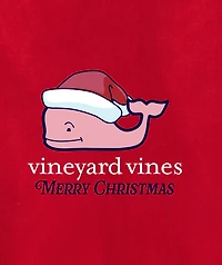 OUTLET Kids' Santa Whale Long-Sleeve Pocket Tee