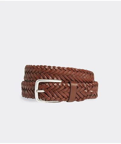 Flat Braided Leather Belt