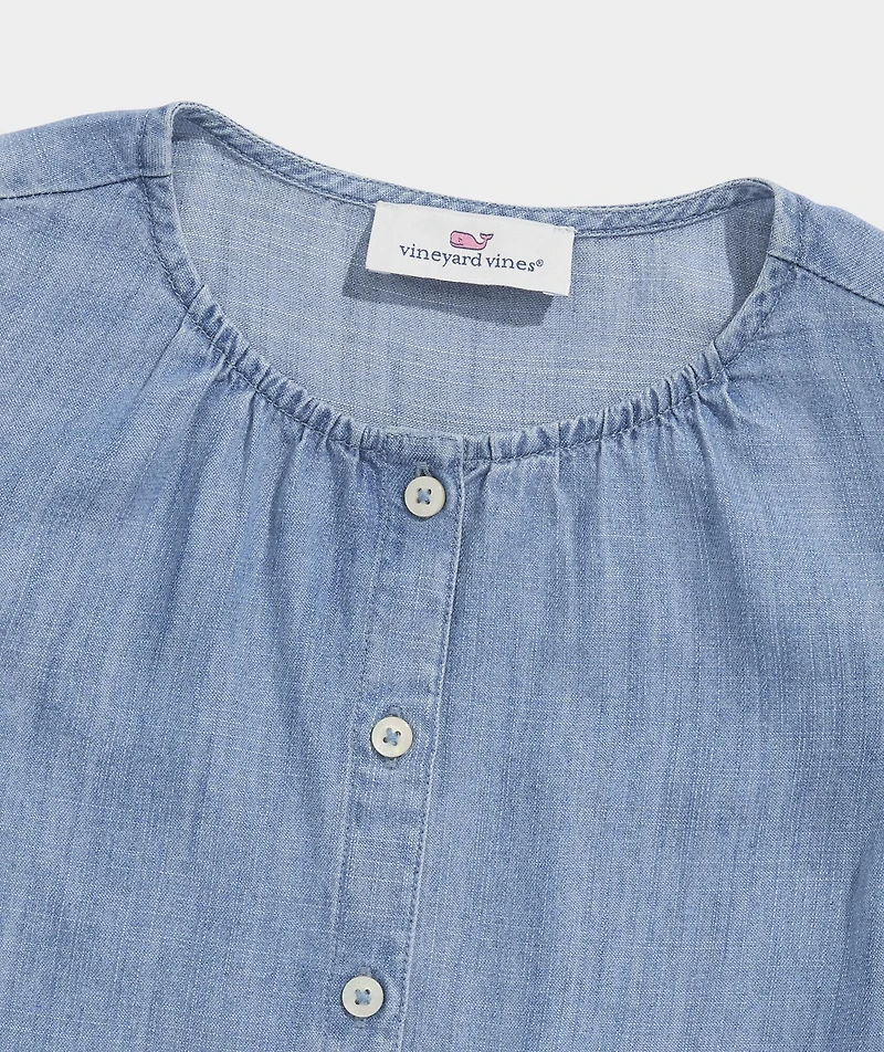 Girls' Evie Chambray Top