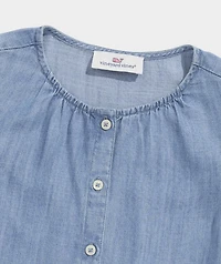 Girls' Evie Chambray Top