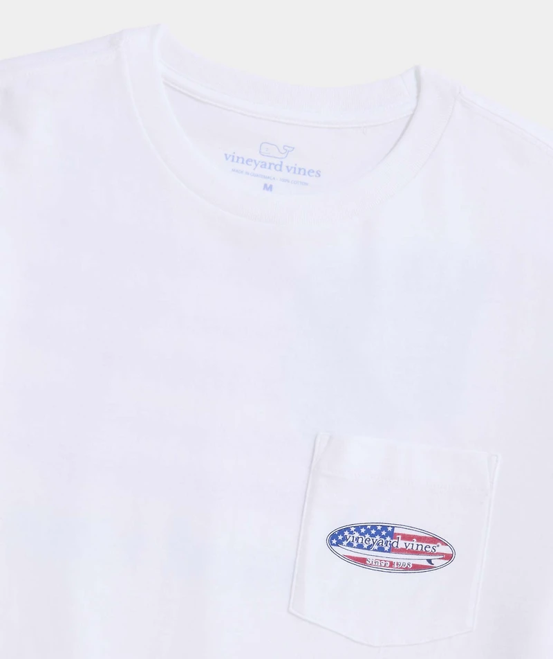 Surf Chappy Short Flag Short-Sleeve Pocket Tee