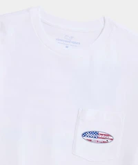 Surf Chappy Short Flag Short-Sleeve Pocket Tee